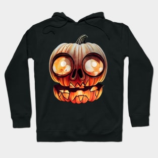 Scary Halloween Pumpkin Art Hoodie